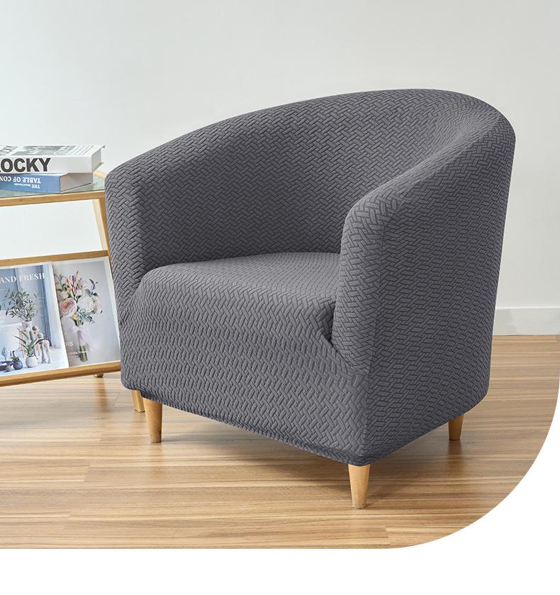 Thick Twill Non-Slip Semi-Circular Sofa Cover for Home or Hotel