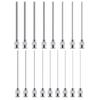 Pack of 12 Metal Adhesive Dispensing Tips 50mm Featuring Smooth Flows Design for Easy Use In Various Industrial Applications