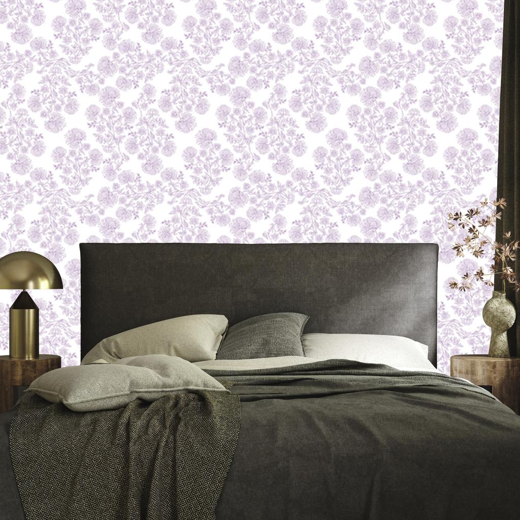 White Flowers Wallpaper, Small Detail for Living Room and Bedroom 50x1000