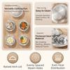 Rustproof Flying Saucer Steaming Tray with Lid Round Pot Insert Tray Food Steam Plate  Cooking