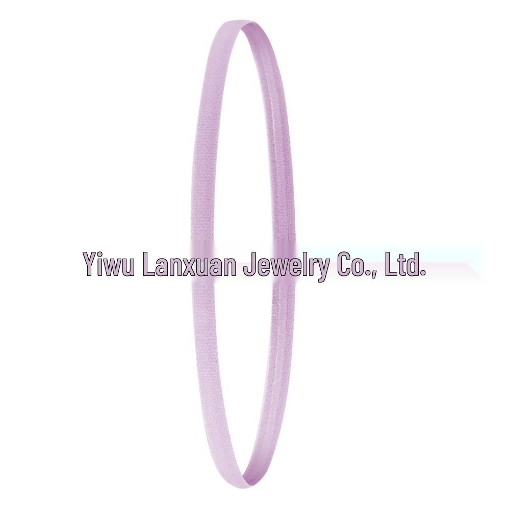 Elastic Candy Color Sports Yoga Headband - Popular European & American Hair Accessory for Running & Football.