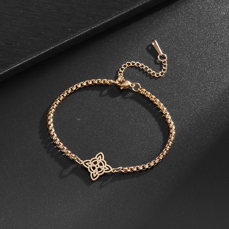 Personalized Celtic Witch Knot Bracelet Fashionable European and American Stainless Steel