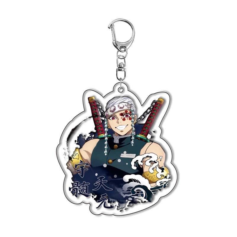 Demon Slayer Kimetsu Yaiba Kamado Tanjiro Nezuko Acrylic Keychain Anime Merchandise Cross Border Ready Stock no Carry Mini Lightweight Portable Cute