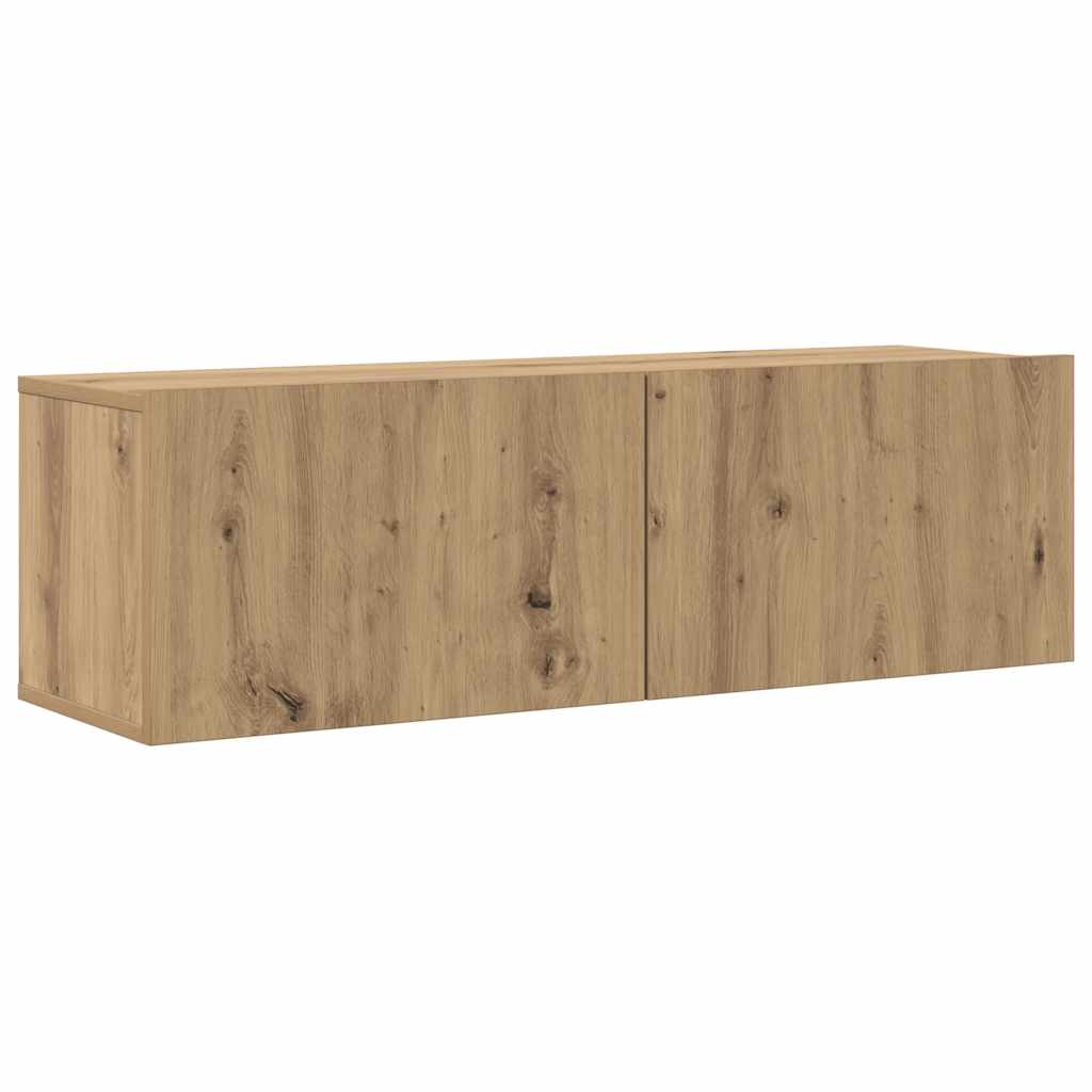 Vidaxl 8-Cz. TV-kastenset, Artisan Eik, Houtachtig Materiaal