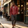 Men's Long Sleeve Hoodie Zip Up Sweatshirt for Fall Winter