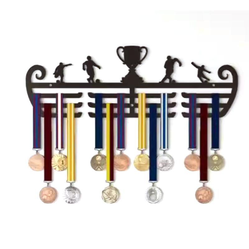 Factory Direct Custom Large Wall Hanger Metal Medal Display Rack for Bulk Medals & Awards Storage