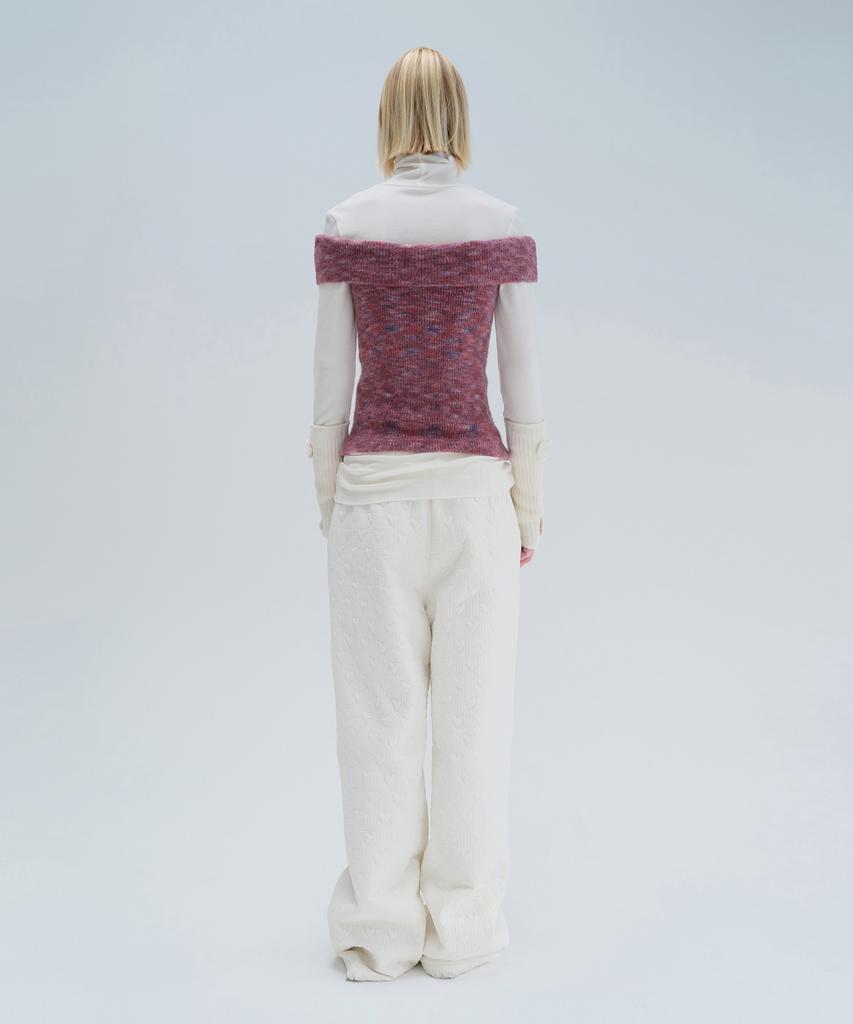 Daiaegeuneol Brushed Off Shoulder Knit (Purple)