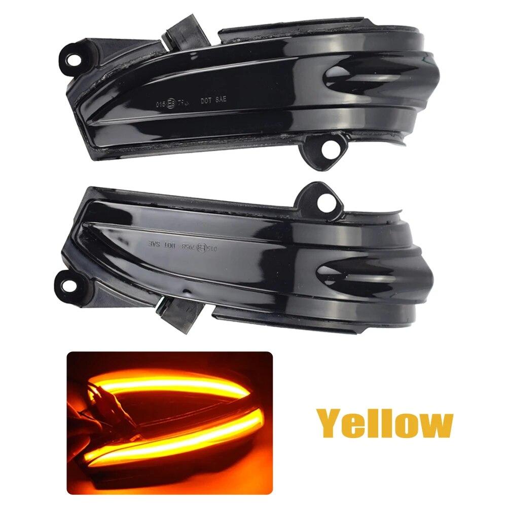 

Светодиодный динамический указатель поворота, индикатор поворота бокового зеркала, последовательный свет для FORD MONDEO MK5 2014-MKV 5 жёлтый