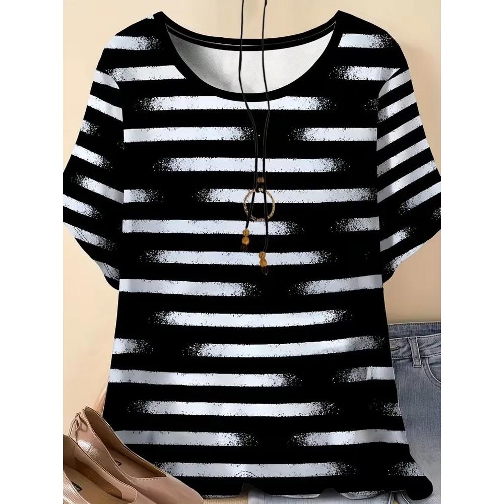 Women's Versatile Breathable Top Casual Short Sleeves Loose Comfortable T-Shirts Women’s