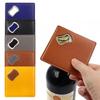 Square Coasters PU Leather Bottle Opener Multifunctional Cup Mat  Party