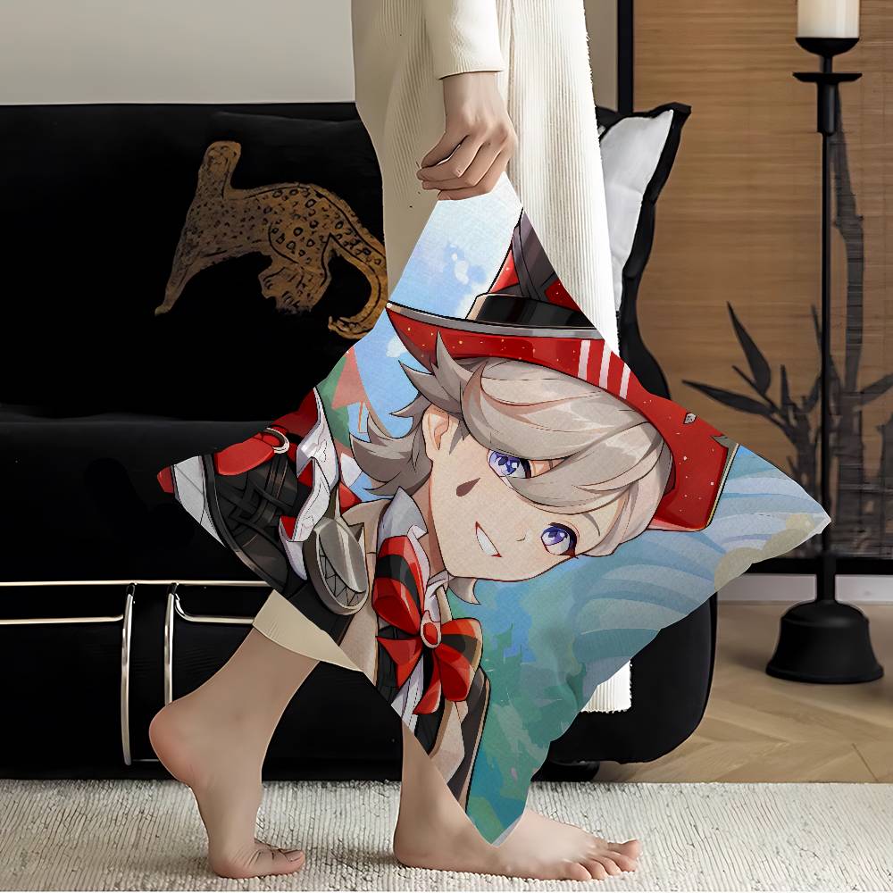 Genshin Impact Lyney Pillow Cushion Cover Pillowcase Living Room Sofa Home Decor Customized