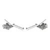Motorcycle Highway Front Foot Pegs Folding Footrests Clamps For BMW R1250GS R 1250 GS LC R1200GS ADV Adventure 2013-2024 GS1200