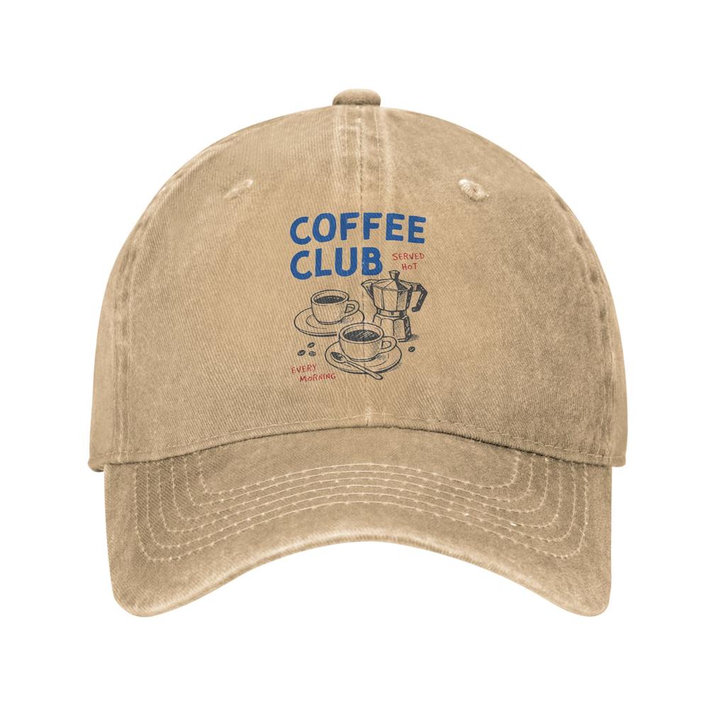 Gatos Amante del Café Gorra de Béisbol Vintage Desgastada Lavada Gorra Snapback para Unisex Mujeres Actividades al Aire Libre Gorras Ajustables Sombrero