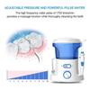 Water Oral Irrigator for Teeth Water Flosser Water Flossing Waterproof Teeth Cleaner 10 Pressure Levels Electric Water Flosser with 600mL Water Tank