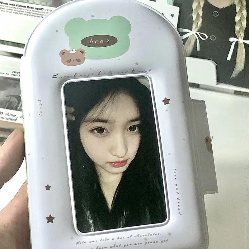 

Милый 3-дюймовый одинарный карман для карточек, альбом для карточек Погоня за звездами , альбом для хранения маленьких карточек Любовное зерно , вставной стиль, альбом для хранения полароидных фотографий