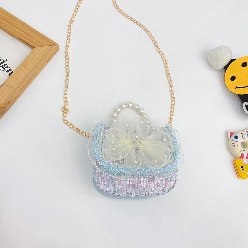 Cute Girls Crossbody Bag Fashionable Mini Pearl Handbag For Children Accessories