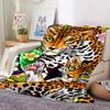 1PC Leopard Print Blanket, Throw For Sofa, Bed, Travel, Camping, Livingroom, And Bed, Printing Blanket With Soft And Warm Fabric Yy250918148