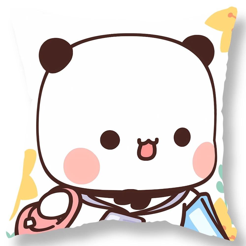Office Living Room Home Pillowcase Kawaii Anime Bear Pattern Pillowcase Car Ornaments
