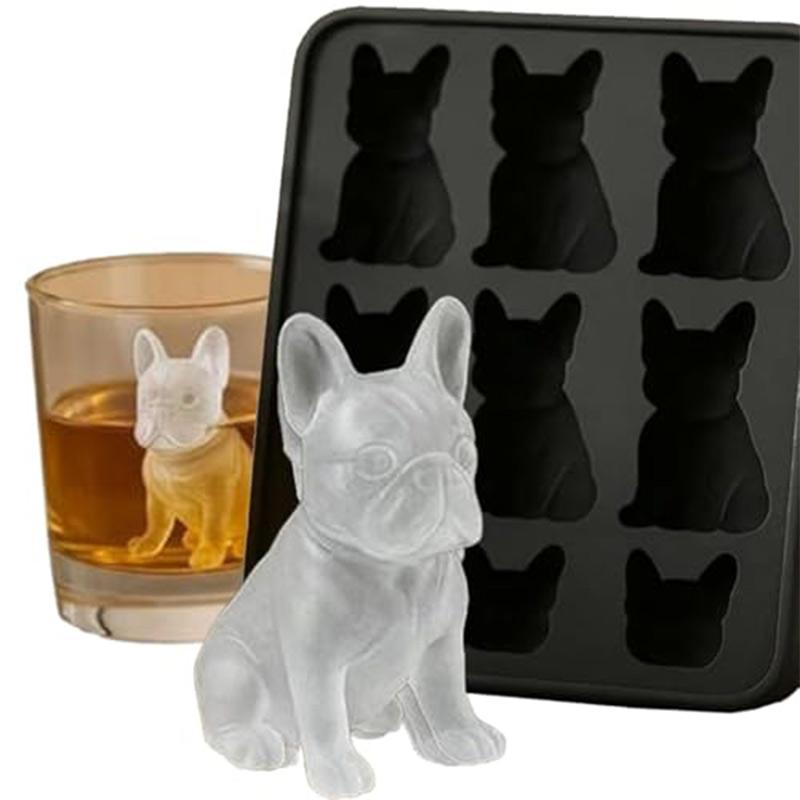 3D Silicone Animal Shape Ice Tray Milk Tea Beverage Ice Mold Whiskey Ice Box Fun Cute Novelty Animal Shape Ice Grid Ice Hockey