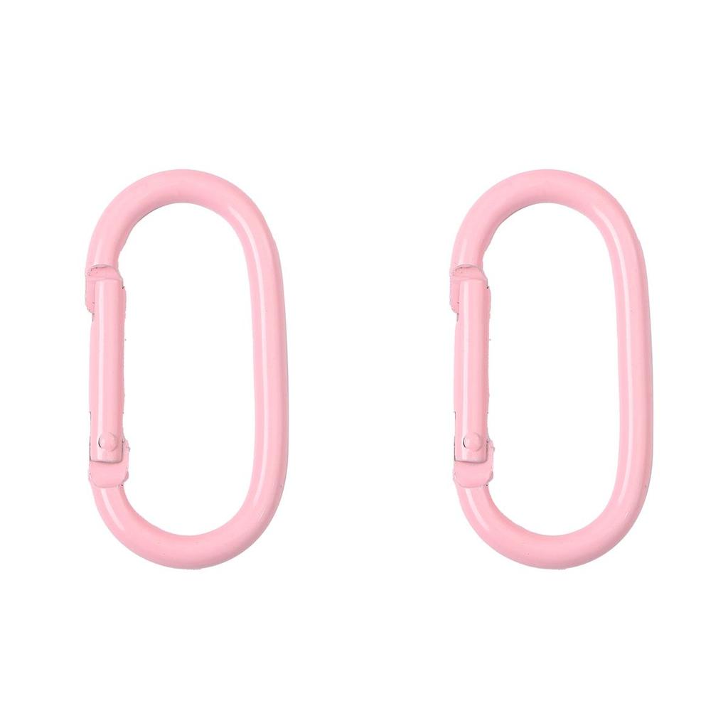 1-10 Stück Aluminium Sprühlackiert Ovalbahn Kletterverschluss Karabiner für Schlüssel Tasche Zubehör