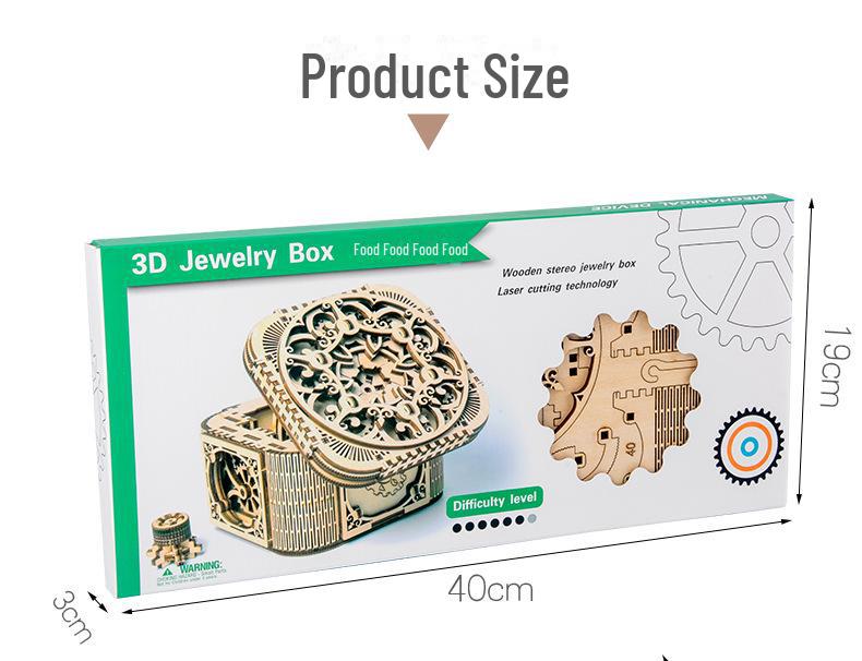 Children's 3D Wooden Perpetual Calendar Puzzle - DIY Mechanical Gear Assembly Model
