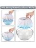 4 Pack Spin Mop Heads Compatible with Hurricane, Mopnado, Casabella and Other Standard Size Spin Mop, Durable Microfiber Mop