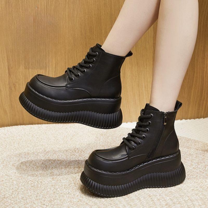 Fashion Booties Autumn Winter Round Toe Waterproof Pu On Promotion Women's Ankle Boots Fashion 2025 Chic and Elegant Female Short Shoes