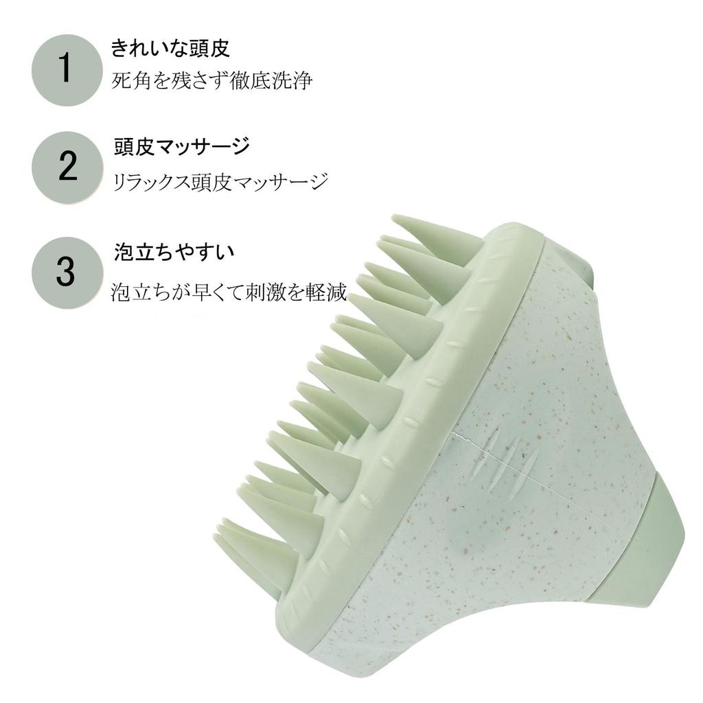 WOVTE Scalp Massage Scalp Cleansing Scalp Silicone Head Unisex Brush, Brush, Care, Massager, Wet/Dry Use, (Mint Green)