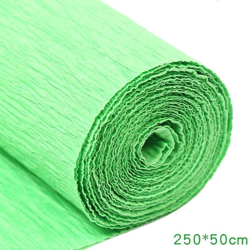 17 Colors 250x50cm Colored Crepe Paper Roll Origami Crinkled Crepe Paper Craft DIY Flowers Decoration Gift Wrapping Paper Craft