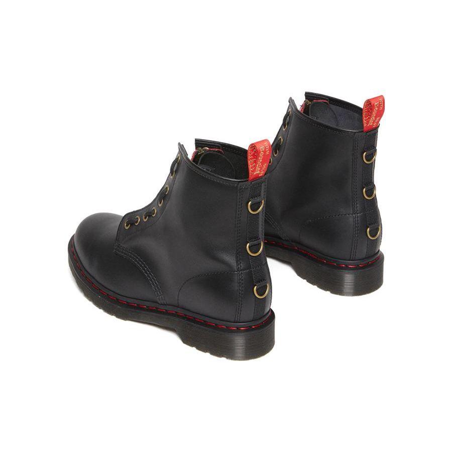Dr. Martens Originals Leather 8 Eyelet Lace-Up Short Martin Boots Unisex boots Black 30556004