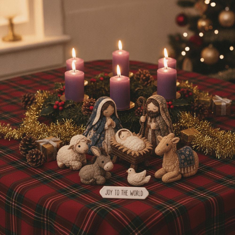with Assembly Guide Nativity Scene Sewing Craft Kit Parent-Child Activities