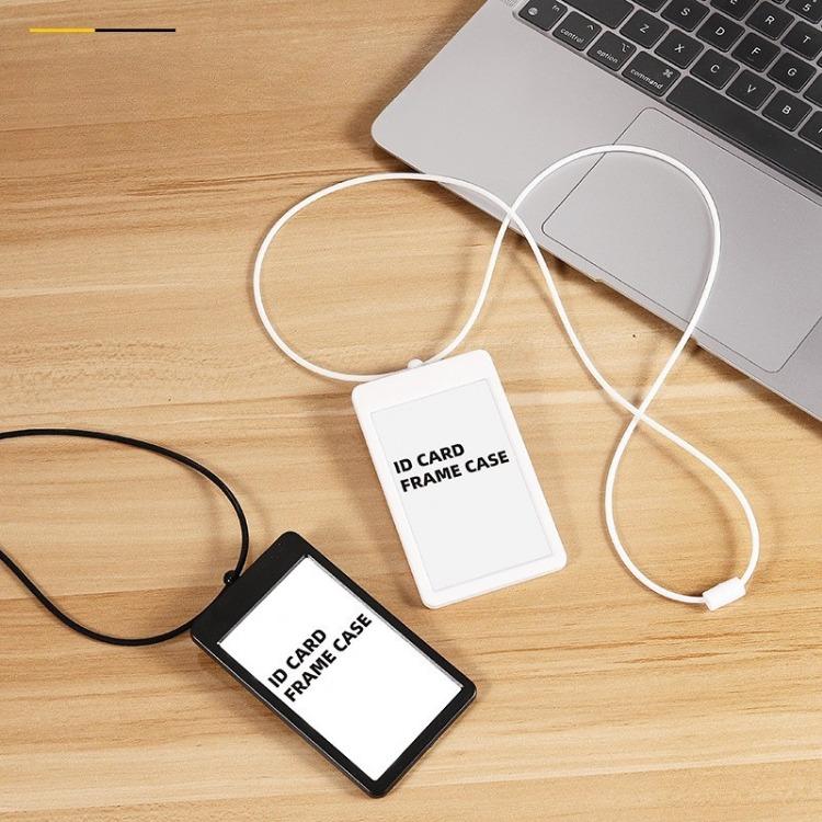 Retractable Badge Reel Silicone Lanyard Card Holder Luxury Name Tag Holders Round Rope Employee ID Case Accessories for Nurses