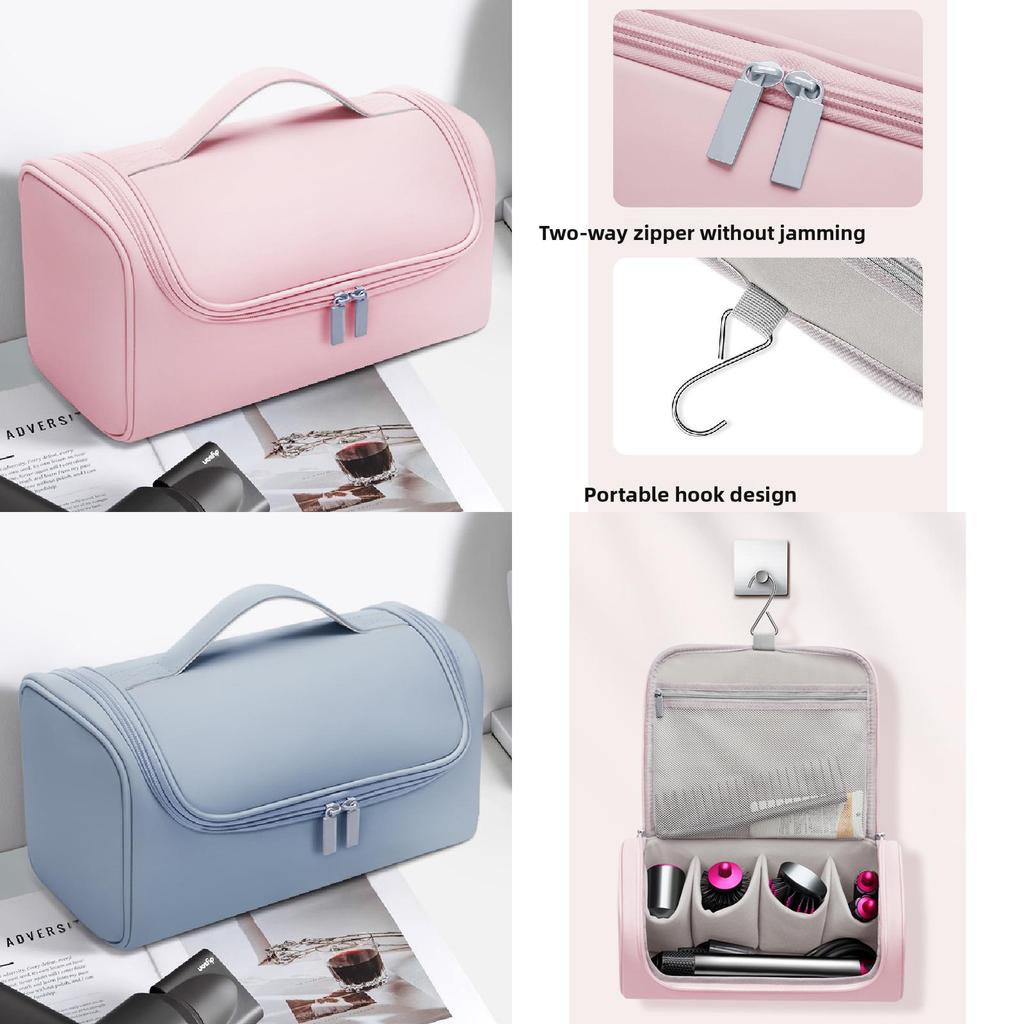 Modern Travel Styling Tool Case Pu Travel Organizer For Hair Dryer And Curling Iron