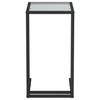 VidaXL Table d'appoint pour ordinateur Noir 50x35x65 cm Verre trempé 331650