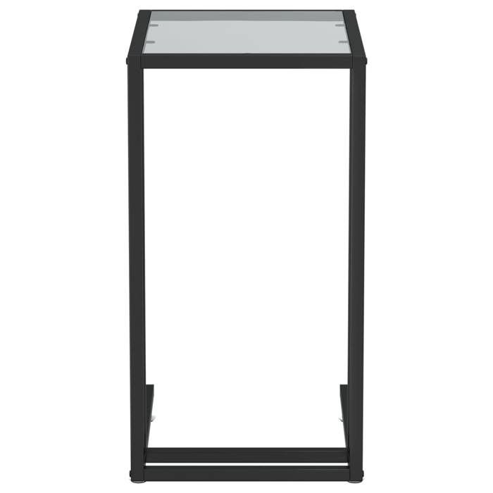 VidaXL Table d'appoint pour ordinateur Noir 50x35x65 cm Verre trempé 331650