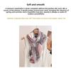 High-end Double-sided Botanical Print Sunscreen Scarf - Women's Trendy, Versatile Shawl