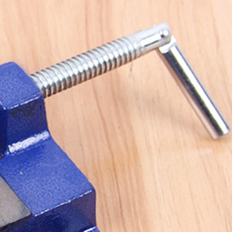 Drill Press Vise Steel Wide Opening Firm Clamping Machine Bench Clamp Tool for Woodworking 3in Blue