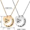 Creative Moon and Sun Shape with  Letter Pendant Necklace Fashion Elegant Couple Necklace
