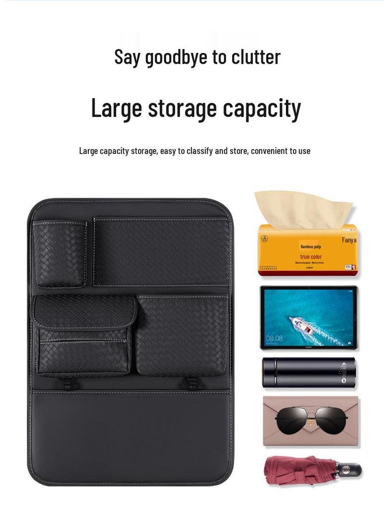 Rücksitz-Organizer mit Taschentuchbox und Aufbewahrungstaschen