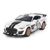 1/32 Ford Mustang Shelby GT500 Alloy Sports Car Simulation Model Diecast Metal Car Model Sound and Light Collection Toys Boys
