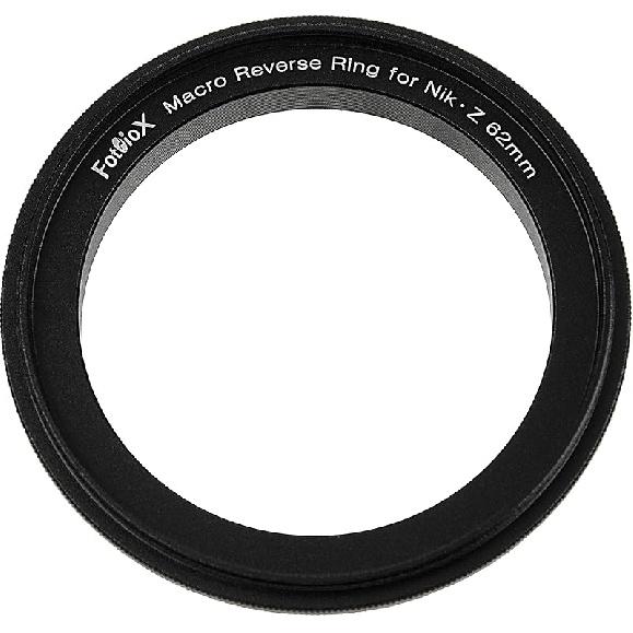 Fotodiox Macro Reverse Ring Compatible with 52mm Filter Thread to Nikon Z-Mount Cameras - for Reverse Mounting Lenses 62mm