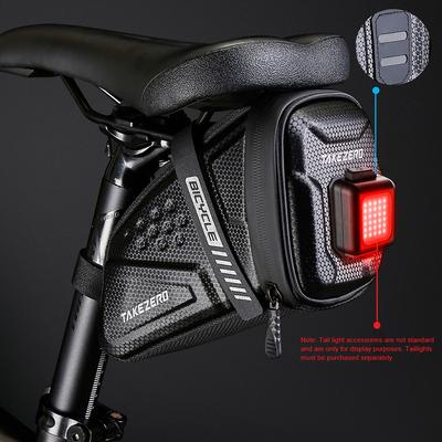 1L Rücksitz-Tasche Große Kapazität Fahrradsitz-Tasche Fahrrad-Taschen-Pack Reflektierende Fahrrad-Satteltasche für Mountain- und Rennräder