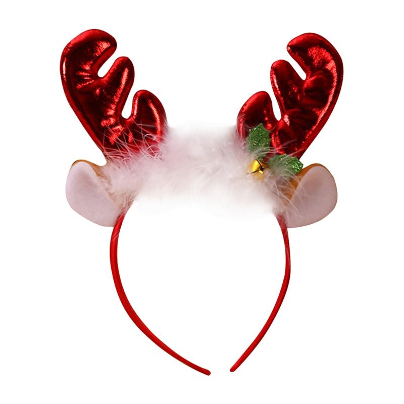 Christmas Headband Cartoon Elk Santa Claus Hair Accessories Photo Prop Christmas Decorations New Year Navidad Kids Gift