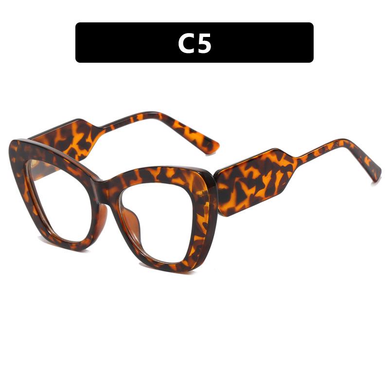 Kodon 2023 Cat-Eye Colorblock Flache Gläser Blaulichtfilter Brille - Influencer-Stil