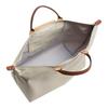 Longchamp Le Pliage Original Large Tote Bag With Gold Button And Dark Silver Zipper Pull Women tote bags Pebble 1624089349