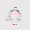Stainless SteelHorseshoe Hoop Rings Ear Cartilage Nose Septum Eyebrow Tragus Lip Daith Helix Piercing Jewelry Unisex 18g