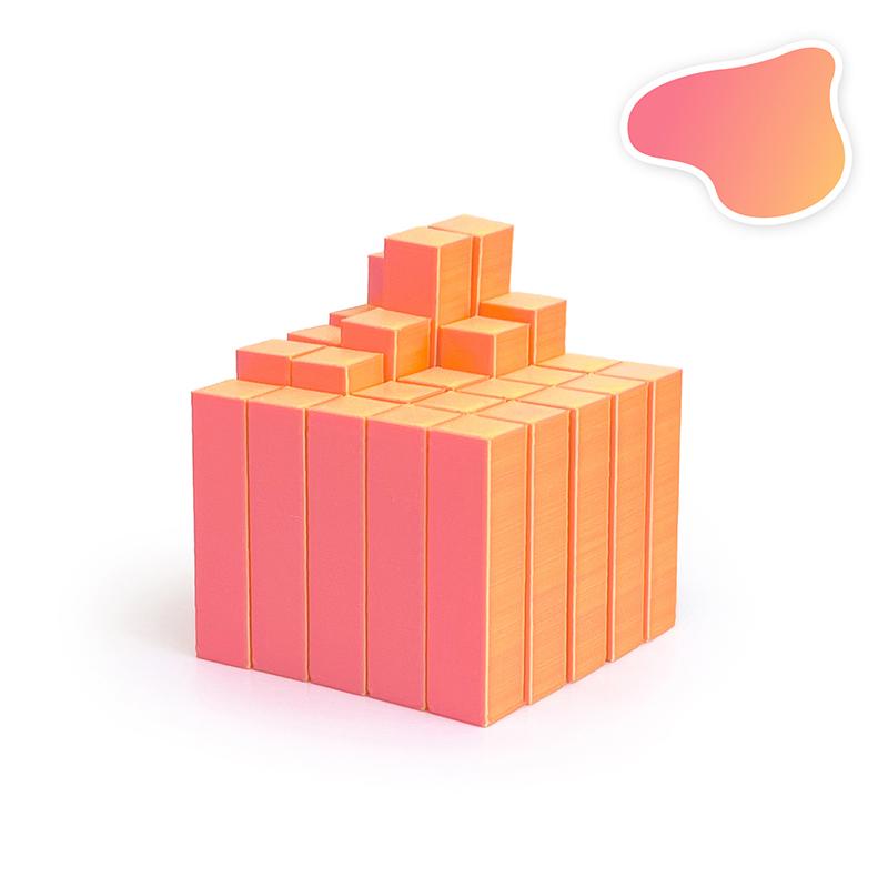 3D-печать Волшебный куб 5x5 Цветной Волшебный куб Игрушка для снятия стресса Веселые игрушки-непоседы Для детей и взрослых Светящийся в темноте Настольное украшение