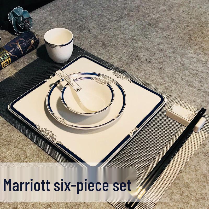 Blue Palace Marriott 6-Piece Nordic Ceramic Tableware Set