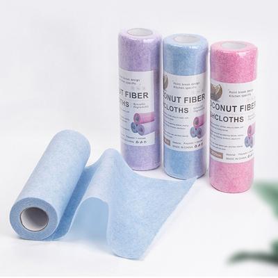 Neue 3 Rollen 25x25cm Reinigungstücher Haushaltsküchentuch Mikrofaserhandtuchrollen Spülertücher Waschpapierhandtücher