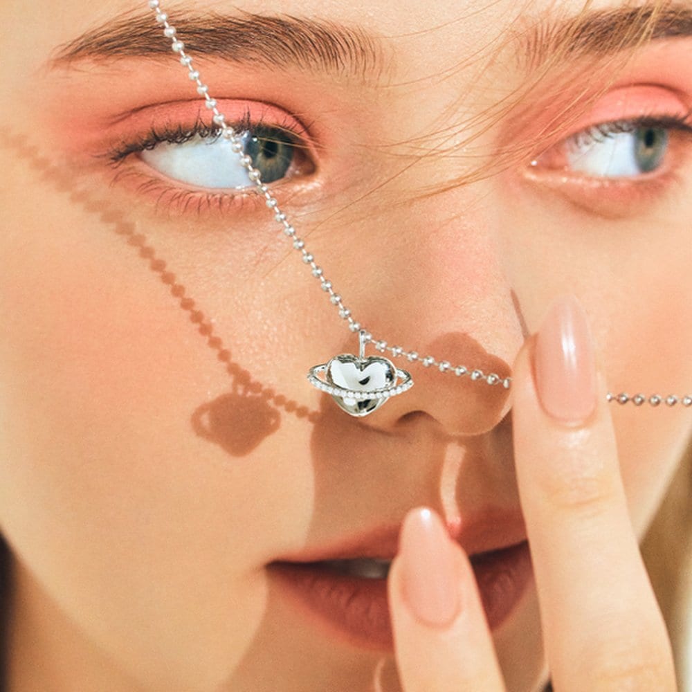 

[Stonehenge]] Luv-It Silver Heart Necklace K1802